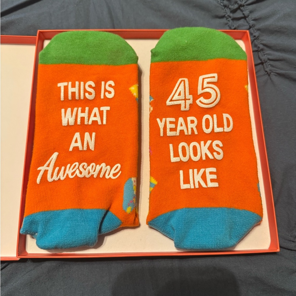 Colorful Fun Socks birthday 45